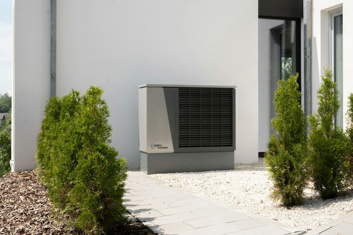 Air conditioning equipment outside a home